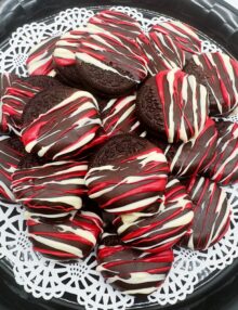 Chocolate Covered Oreo Cookie Platter